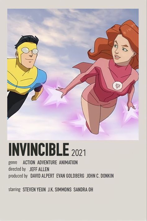 Animation To Watch, Invincible Movie, Movie Character Posters, Tv Show Posters, Minimalistic Posters, Posters For Wall, Invincible Comic, Minimalist Movie Posters, Print For Wall