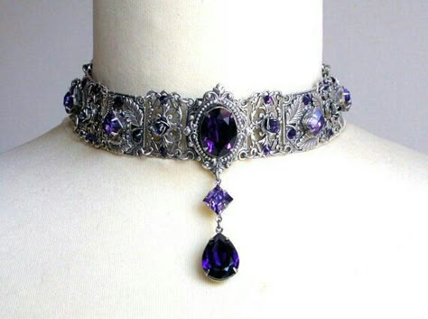 Gothic Wedding Jewelry, Victorian Gothic Jewelry, Gothic Choker, Choker Silver, Gothic Chokers, Bridal Choker, Swarovski Crystal Jewelry, Swarovski Bracelet, Magical Jewelry