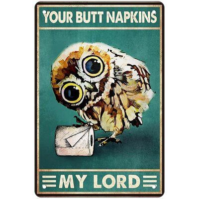 Owl Bathroom, Toilet Poster, Bathroom Canvas, Funny Owls, Poster Funny, Funny Gifts For Friends, My Lord, Poster Store, Funny Bathroom