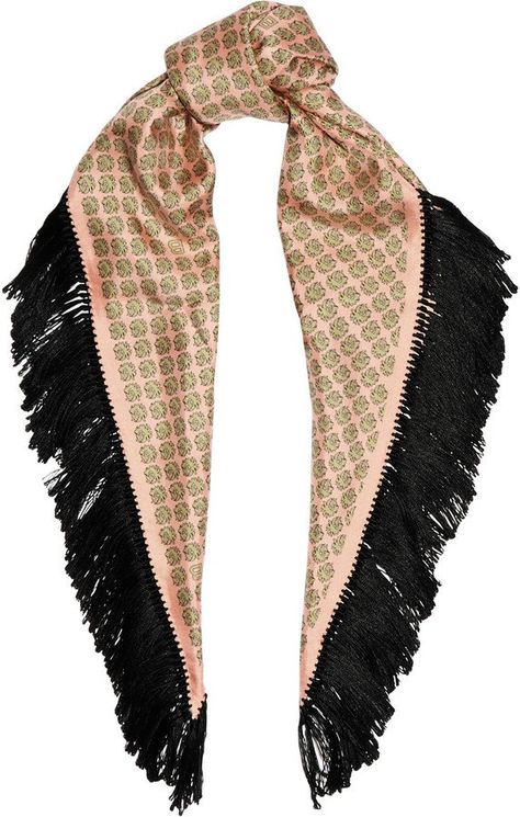 33 Fringe Pieces to Shake Up Your Look This Spring Fringe Clothing, Pink Shawl, Fringe Shawl, Pink Scarves, Printed Silk Scarf, Loop Scarf, Fringe Scarf, Patterned Scarves, Chic Accessories