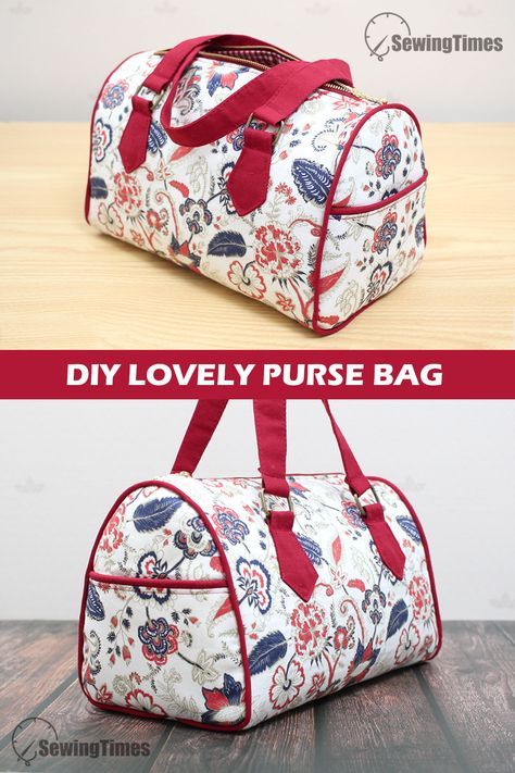 Duffle Bag Patterns, Projek Menjahit, Bags Diy, Diy Bag Designs, Diy Bags Patterns, Diy Bags Purses, Purse Handmade, Tote Bags Sewing, Diy Handbag