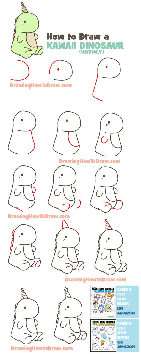 How to draw a kawaii dinosaur based on stuffed animal vhyhcy How To Draw A Cute Dinosaur, Drawing Dinosaurs Cute, How To Draw Stuffed Animals, Kawaii Dinosaur Drawing, Cute Drawings Simple Dinosaur, Dinosaur Cute Drawing, How To Draw Dinosaur, Cute Dinosaur Drawing Doodles, How To Draw A Dinosaur Step By Step