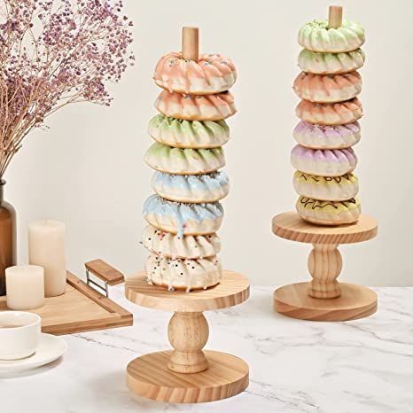 Bagel Display, Doughnut Stand, Bridal Shower Desserts Table, Donut Tower, Donut Display, Donut Stand, Tea Display, Bridal Shower Desserts, Birthday Party Treats