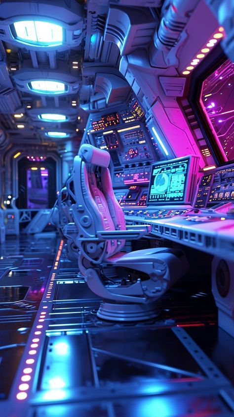 Cyberpunk Room, Dream Environment, Scifi Interior, Interior Concept Art, Scifi City, Future Technology Concept, Concept Vehicles Sci Fi, Cyberpunk Design, Spaceship Interior