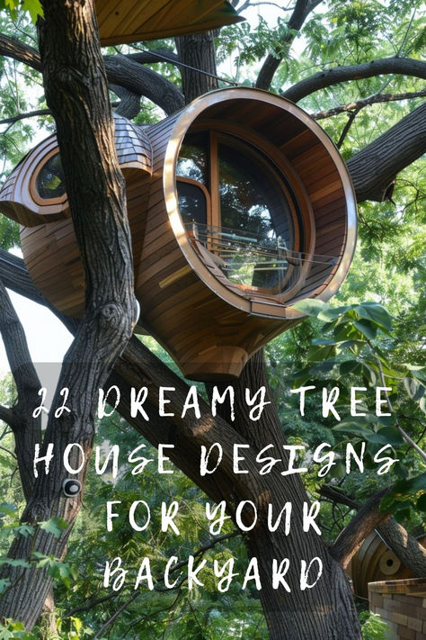 Ready To Build Your Dream Tree House? Get The Ultimate Guide On Designs That Blend Creativity With Nature. Click To Build! 🌳🏠🔨 #TreeHouseBuilding #CreativeDesigns #NatureLovers #DreamTreeHouse #DIYProjects Adult Treehouse Ideas, Trees House, Tree Houses For Adults, Tree House Designs For Adults, Treehouse For Adults, Tree Houses You Can Live In, Tiny Tree House, Diy Tree House For Kids, Adult Tree House Backyards