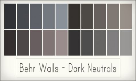 Simsrocuted: Behr Walls • Sims 4 Downloads Sims 4 Solid Color Wallpaper, Sims 4 Wall Trim Cc, Sims4 Build, Mod Wall, Dark Neutrals, Dark Grey Walls, Cc Furniture, Oak Trim, Sims 4 Cc Makeup