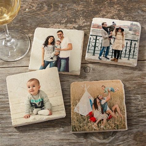 Personalized Coasters | Photo Coasters | Personalization Mall Picture Coasters, Coasters Personalized, Personalization Mall, Pet Memorial Stones, Gift For Newlyweds, Photo Coasters, Personalized Housewarming Gifts, Gifts For Couples, Personalized Coasters