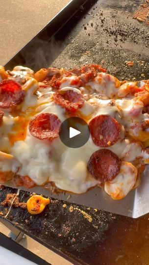 Cheesy Pizza Tortellini on the griddle is an easy dinner the family loves!   #griddle #griddlerecipes #dinner #easyrecipes #dinnerrecipes #tortellini#pizza #pepperoni #pasta | Cheesy Pizza Tortellini on the griddle is an easy dinner the family loves!   #griddle #griddlerecipes #dinner #easyrecipes #dinnerrecipes... | By CookinginthemidwestFacebook Tortellini Pizza, Pizza Tortellini, Pepperoni Pasta, Pizza Pepperoni, Cheesy Pizza, Chicken Tortellini, Griddle Recipes, Summer Camping, Pot Meals