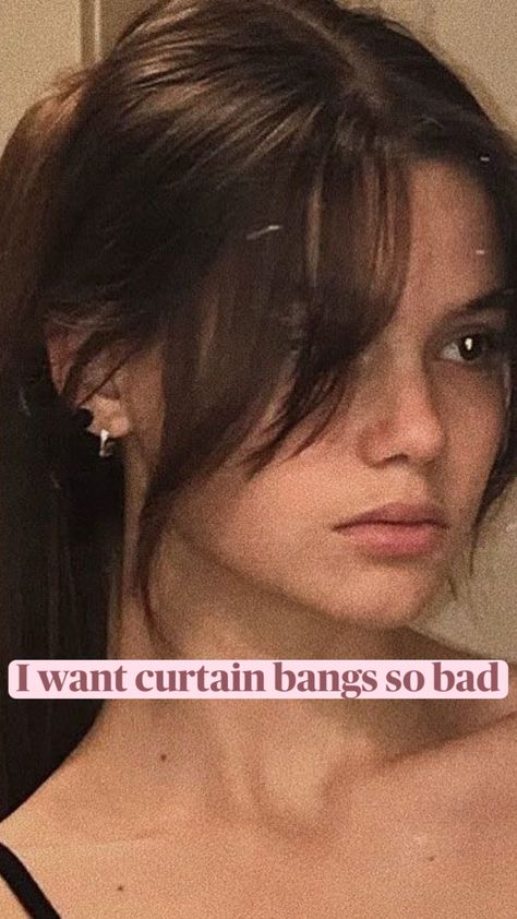 Wavy Hair Styles With Curtain Bangs, Curtain Bangs That Frame Face, Eye Level Curtain Bangs, Bangs On Thick Hair, Curtain Bang Hairstyles, Hair Canvas, Middle Hair, Sweeping Bangs, Bangs For Round Face