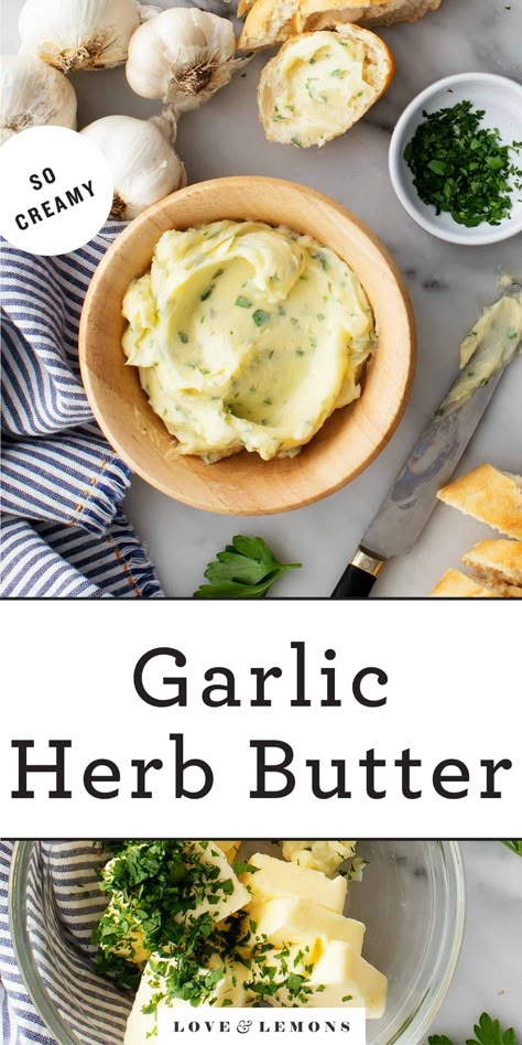 Mashed Potato Pizza, Garlic Butter Spread, Garlic Mashed Cauliflower, Make Garlic Butter, Homemade Garlic Butter, Homemade Garlic Bread, Bland Food, Garlic Herb Butter, Homemade Cornbread