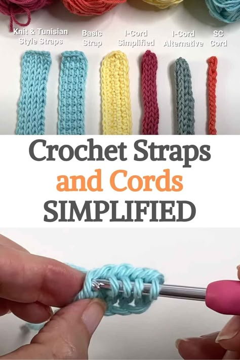 In this video She share how to make easy crochet handles and cords that can be used for a variety of projects such as bags, purses, pouches, clothes, etc.Although making laces may not seem like it, when you are starting out in this world, it can be complicated. Surely the first ones you made were not straight or the same size at both ends, and it is that crocheting in a straight line has its trick and technique... Crochet Non Stretch Bag Handles, Crocheted Purse Straps, Strong Crochet Bag Strap, Crochet Bag Straps No Stretch, Straps For Crochet Bag, Strong Crochet Strap, How To Crochet Straps For Bags, Crochet Strap Pattern Free, Non Stretch Crochet Strap