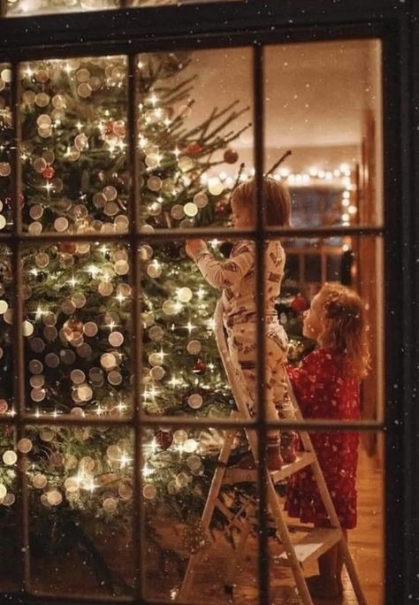 Christmas Tree Photoshoot, Christmas Wallpaper Ideas, Christmas Instagram Pictures, Christmas Family Photoshoot, Through A Window, Christmas Shoot, Tree Tree, Pinterest Ideas, Christmas Feeling