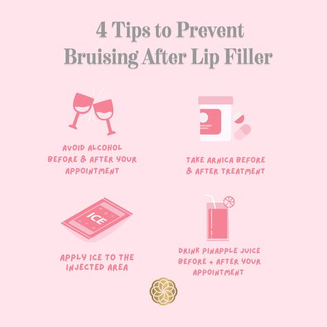 have a lip filler appointment coming up?! be sure to follow these 4 tips to help reduce bruising 💋 Lip Filler Business, Bad Lip Filler, Lip Filler After Care, Aesthetic Nursing, Reduce Bruising, Ad Ideas, Lip Filler, Botox Fillers, Baddie Tips