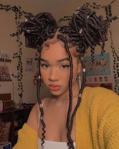 Twisted Hair, Faux Locs Hairstyles, Cute Box Braids Hairstyles, Girls Hairstyles Braids, Girls Braids, Locs Hairstyles, Box Braids Hairstyles, Faux Locs, Braids For Black Hair