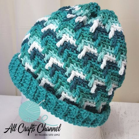 Crochet Apache Tears, Blue Crochet Hat, Crochet Adult Hat, Apache Tears, Pretty Hats, Crochet Hat Patterns, Crochet Beanies, Crochet Knit Hat, Crochet Hat Free