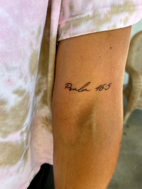 Tattoos For Your Mom Ideas, She Will Not Fail God Is Within Her Tatto, Psalm 30:5 Tattoo, 46:5 Psalm Tattoo, Bible Verse Arm Tattoo, Psalm 147:3 Tattoo, Tattoo God Is Within Her, Matthew 5:16 Tattoo, Pslam46:5 Tattoo