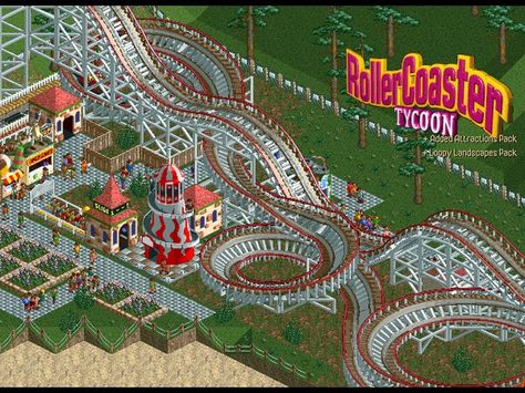 Original Roller Coaster Tycoon Rollercoaster Tycoon, Roller Coaster Background, Roller Coaster Tycoon, Rock And Roller Coaster, Rock N Roller Coaster, Abandoned Roller Coaster, Morning Cartoon, Childhood Games, Donkey Kong