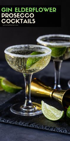 Cocktail Prosecco, Holiday Party Menu, Gin And Prosecco, Prosecco Cocktails, Cocktail Garnish, Cocktail Sauce, Hot Toddy, Cocktail Drinks Recipes, Party Menu