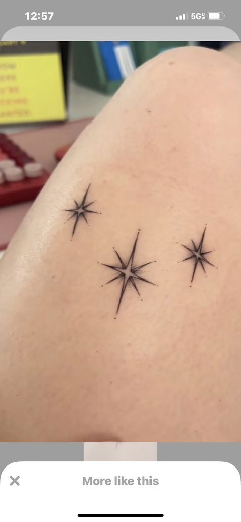 Small Starburst Tattoo, Trailing Stars Tattoo, Bold Star Tattoo, Starburst Chest Tattoo, Star Chest Tattoo Female, Chest Star Tattoo, 8 Pointed Star Tattoo, Star Tattoos On Chest, Star Chest Tattoo