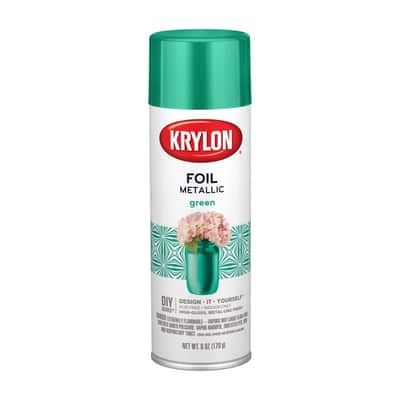 Find the best Spray Paint for your project. We offer the Krylon® Premium Metallic Foil Paint for $11.99 with free shipping available. Best Spray Paint, Glitter Spray Paint, Metallic Spray Paint, Green Diy, Blue Foil, Mineral Spirits, Metallic Foil, Metallic Blue, Arts And Crafts Supplies