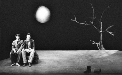 Theater Of The Absurd, Waiting For Godot Art, Absurdist Photography, Roy Andersson, Area Nyc, Waiting For Godot, Theatrical Scenery, Stage Lighting Design, Theatre Of The Absurd