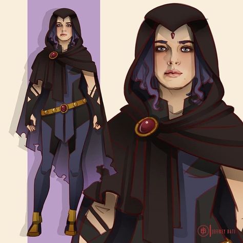 Raven Superhero Costume, Raven Roth Fanart, Titans Raven Fanart, Injustice Fanart, Dc Titans Fanart, Raven Titans Fanart, Dc Raven Fanart, Rachel Roth Fanart, Raven Fan Art