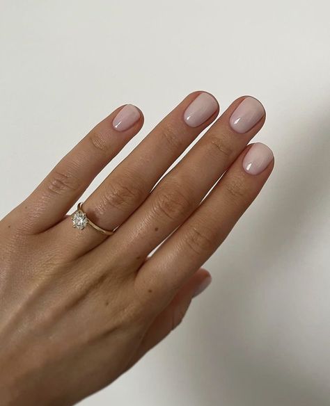 Squoval Nail Designs, Squoval Nail, Square Oval Nails, Classy Nail, Squoval Nails, Nails Wedding, Round Nails, Clean Nails, Elegant Nails