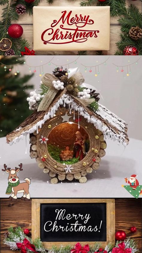 Ideas For Christmas, Chrismas Crafts, Christmas Centers, Christmas Crafts For Gifts, Christmas Projects Diy, Easy Christmas Crafts, Christmas Arrangements, Christmas Wood Crafts, Christmas Card Crafts