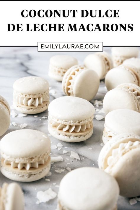 Coconut Flour Macarons, Macaron Coconut, Thanksgiving Macarons, Easy Macaroons, Sweet Munchies, Coconut Macaron, Easy Macaroons Recipe, French Macaroon Recipes, Macaron Recipes