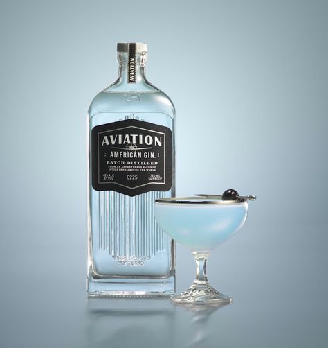 Aviation Gin,  Designed by Sandstrom Partners Aviation Gin, Best Packaging Design, Aviation Cocktail, Food And Beverage Industry, Alcohol Packaging, Gin Bar, Gin Bottles, Dry Gin, Gin Cocktails