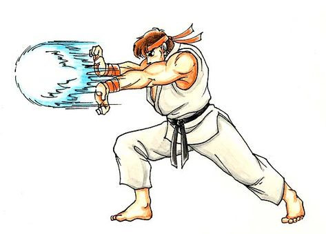 Street Fighter Hadouken, Ryu Hadouken, Fighter Tattoo, Street Fighter Iii, Capcom Vs Snk, Street Fighter Alpha, Ryu Street Fighter, Super Street Fighter, Street Fighter 2