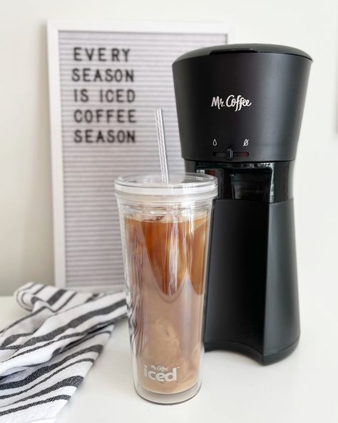 Mr Iced Coffee Maker, Ice Coffee Maker, Ice Coffee Machine, Iced Coffee Machine, Coffe Maker, Coffee Cup With Straw, Walmart Decor, Cafe Designs, Wishlist 2022