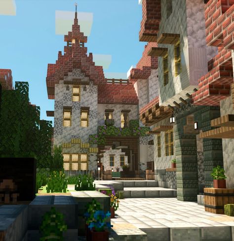 Minecraft Italian Builds, Minecraft Italian, Minecraft Desert House, Minecraft Castle Blueprints, Minecraft Structures, Minecraft House Plans, Minecraft Farm, Minecraft Castle, Minecraft Medieval