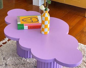 OhPaddi - Etsy Easy Coffee, Funky Home Decor, Inspire Me Home Decor, Tables Diy, Cute Bedroom Decor, Flower Diy, Cloud Shapes, Wooden Coffee Table, Room Makeover Inspiration