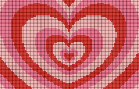 Alpha pattern #162958 | BraceletBook Heart Tapestry Crochet Pattern, New Jeans Alpha Pattern, Crochet Idea, Pixel Crochet, Pixel Art Grid, Tapestry Crochet Patterns, Crochet Design Pattern, Pixel Art Design, Pixel Pattern