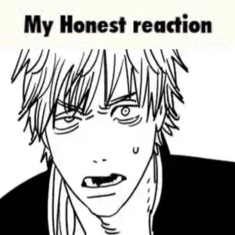 Denji Funny Icon, Csm Manga, Chainsaw Man Denji, My Honest Reaction, Honest Reaction, Love My Boyfriend, Manga Icons, Random Anime, Chainsaw Man