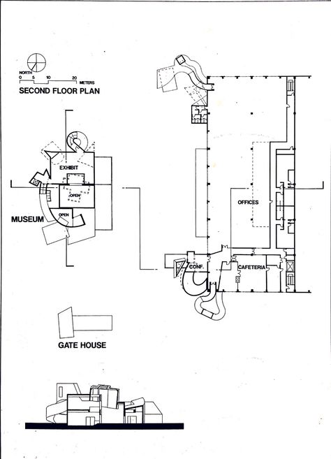 Vitra Museum, Frank O Gehry, Axonometric View, Museum Plan, Vitra Design Museum, Vitra Design, Factory Building, Frank Gehry, Site Plan