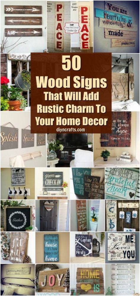 50 Wood Signs That Will Add Rustic Charm To Your Home Decor - DIY & Crafts Pallet Projects Decor, Pallet Projects Wall, Pallet Projects Furniture, Studio Apt, Decor Ikea, Easy Wood, Diy Wood Signs, Diy Holz, Nutrition Education