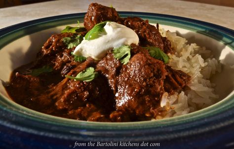 Pork Mole over Rice - 1 Pork Mole Recipe, Pork Mole, Mole Recipe, Mexican Pork, Crockpot Pork, Easy Pork, Slow Cooker Pork, Pork Shoulder, 1 Year Ago