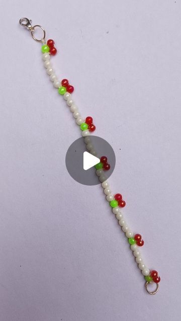 Ashmita...😊 on Instagram: "DIY cherry bracelet...🍒" Cherry Bracelet Tutorial, Cherry Bracelet, Instagram Diy, Bracelet Tutorial, Bead Weaving, Diy Jewelry, Cherry, Weaving, Bracelet