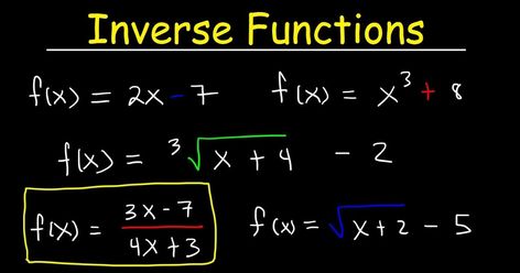 Inverse Function Calculator  The calculator will find the inverse of the given function with steps shown. If the function is one-to-one there will be a unique inverse.  Show Instructions  In general you can skip the multiplication sign so 5x is equivalent to 5x.  In general you can skip parentheses but be very careful: e3x is e3x and e(3x) is e(3x).  Also be careful when you write fractions: 1/x2 ln(x) is 1/x2 ln(x) and 1/(x2 ln(x)) is 1/(x2 ln(x)).  If you skip parentheses or a multiplication s Writing Fractions, Inverse Functions, Math Hacks, Trigonometric Functions, How To Get Tan, Algebra 2, Math Tricks, Teaching Math, Health Insurance