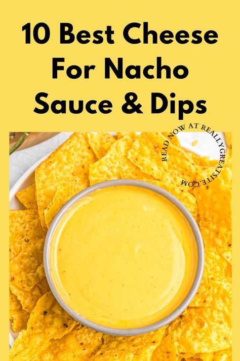 As we all know, cheese is a key ingredient in your Nachos Sauce. This article will go over 10 of the best cheeses for nacho sauce, from the most popular to some less known ones. Nothing is as interesting and delicious as dipping a sturdy tortilla chip into a bowl of frozen cheese. And it is all about choosing the perfect cheese for nacho sauce. You will have to look for cheese with a nice texture and taste. Nachos Sauce, Nacho Sauce Recipe, Best Cheese For Nachos, Cheese Sauce For Steak, Nachos Cheese Recipe, Steak Nachos, Nacho Sauce, Cheese Whiz, Tortilla Chip