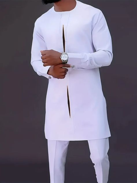 Senator Wears, African Suit, African Wear Styles For Men, Latest African Men Fashion, African Dresses Men, African Shirts For Men, African Dashiki, Wedding Suits Groom, Long Sleeve Outfits