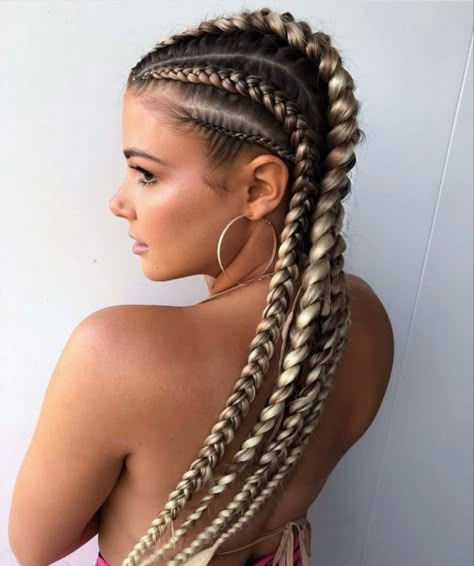 African American Braided Hairstyles, Hairstyles Pictures, African Hair Braiding Styles, Blonde Braids, Feed In Braid, Women's Hairstyles, Cool Braids, Festival Hair, Hairstyles Curly