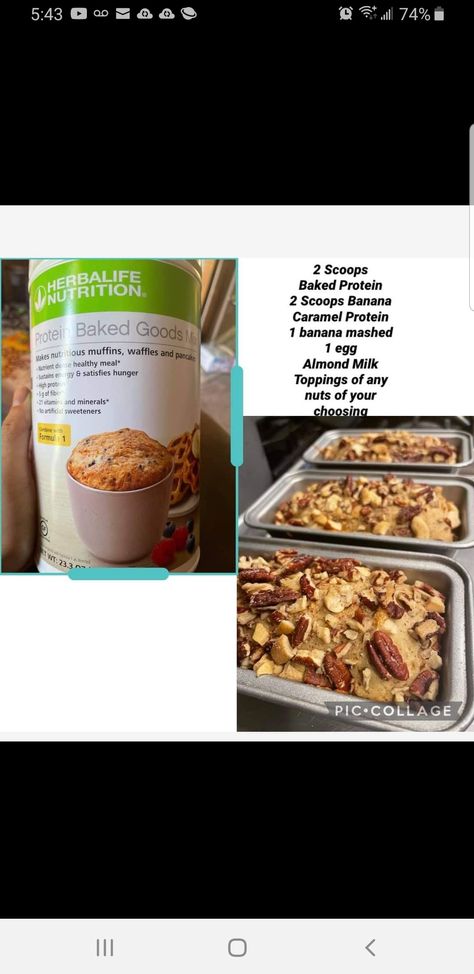 Herbalife Treat Recipes, Herbalife Breakfast Recipes, Herbalife Cookie Dough, Herbalife Oatmeal Recipes, Herbalife Snack Ideas Recipes, Herbalife Muffin Recipes, Herbalife Snack Ideas, Herbalife Baked Goods, Herbalife Baked Goods Recipes