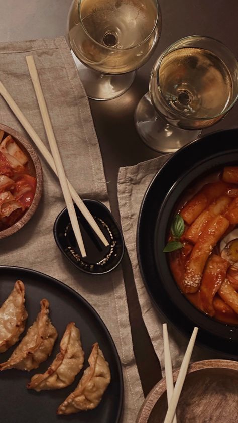 tteokkbokki | kimchi | dinner aesthetic Kimchi Stew Aesthetic, Korean Dinner Aesthetic, Kimchi Aesthetic, Kimchi Bokkeumbap, Korean Dinner, Dinner Aesthetic, 2024 Vision, Korean Food, Kimchi