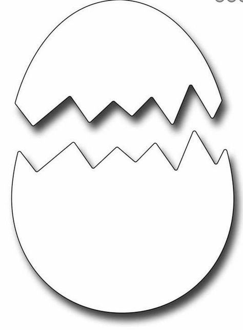 Easter Egg Template, Egg Template, Easter Crafts Preschool, Easter Coloring Book, Easter Arts And Crafts, Easter Templates, Easter Preschool, Chocolate Egg, Cracked Egg