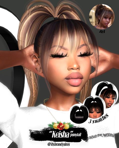 Sims 4 Cc Hair Brandysims, Brandysims Cc, Sims 4 Imvu Cc, Sims 4 Cc Brandysims, Y2k Loading Screen Sims 4, Sims 4 Brandysims, Sims 4 Cc Female Urban Hair, Baddie Sims 4 Cc Hair, Black Sims 4 Cc Makeup