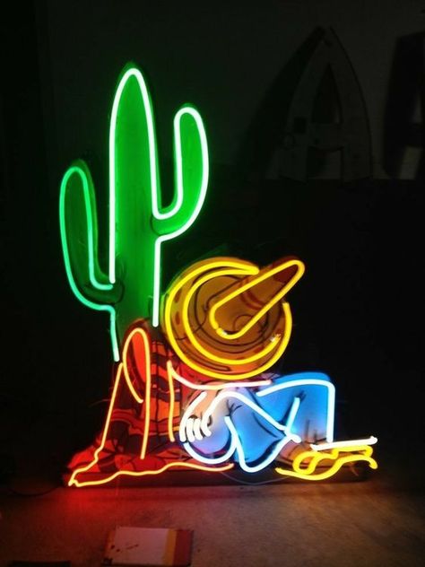 Neon sculptures Mexican Neon Sign, Mexican Restaurant Design, Cool Neon Signs, Neon Moon, Neon Flex, Neon Decor, Neon Nights, Western Aesthetic, Neon Aesthetic