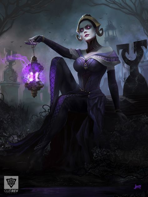 ArtStation - Liliana Halo Of Bolas, Gunship Revolution Liliana Vess, Fantasy Witch, Mtg Art, Magic Art, Fantasy Rpg, Art Brushes, Fantasy Artwork, Magic The Gathering, Dark Fantasy Art